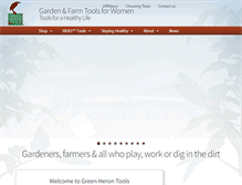 Tablet Screenshot of greenherontools.com